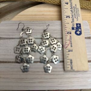 Lucky Brand Silver Flower Cluster Earrings